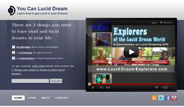 You Can Lucid Dream Website Screenshot